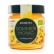 Flüssiger Honig im Glas aus biologischer Imkerei - Sommerhonig / Sommerblütenhonig Bio direkt vom Imker aus Deutschland. 250g Glas von der Bio-Imkerei Bienesto mit schwarzem Deckel.